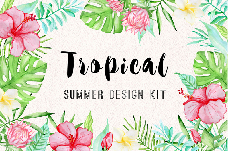 tropical-summer-design-kit