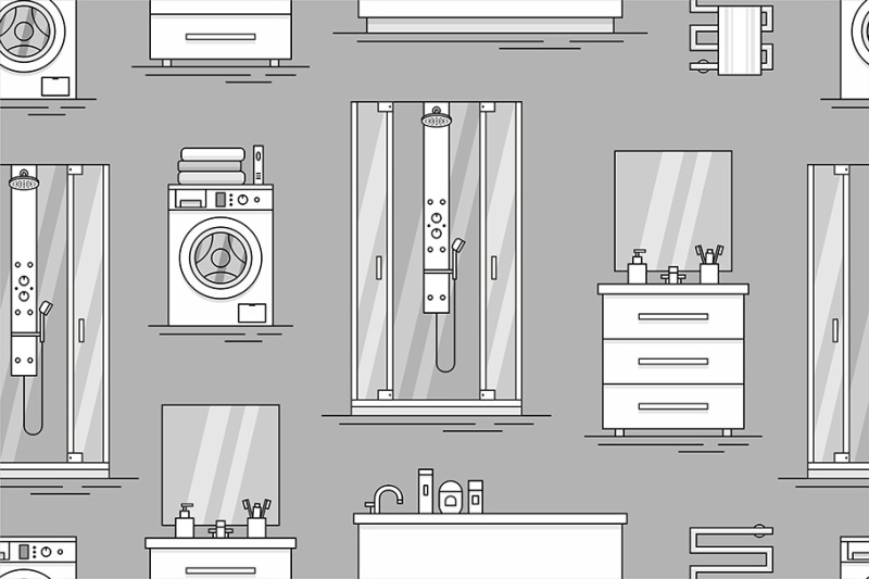 pattern-with-elements-for-bathroom-interior
