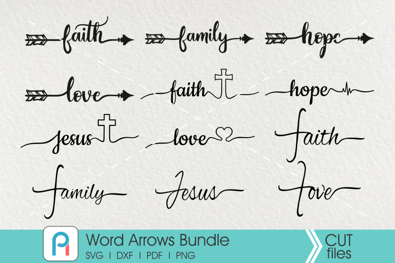 arrow-svg-file-arrow-word-art-svg-faith-svg-family-svg-jesus-svg