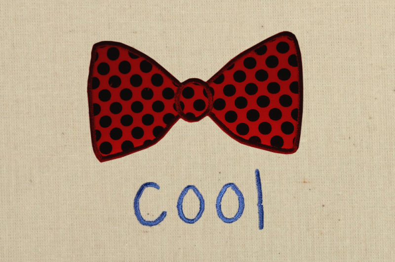 cool-bow-tie-applique-embroidery