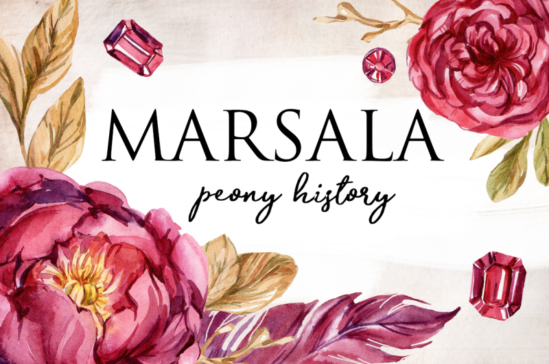 marsala-peony-history