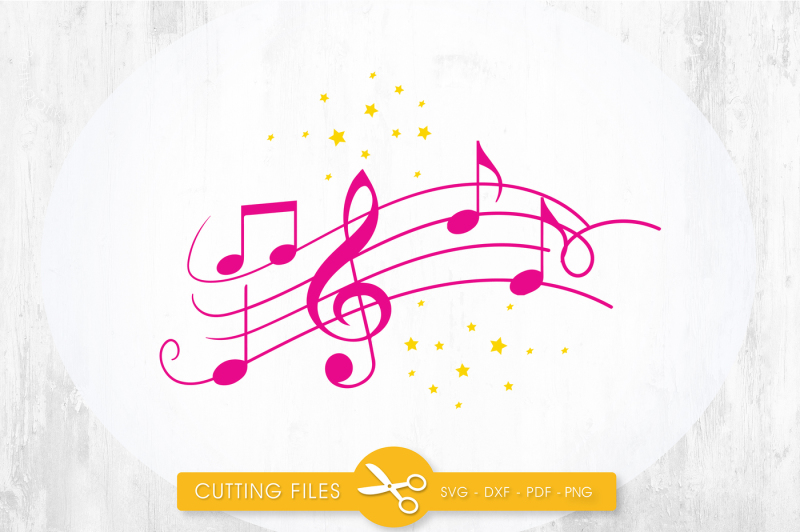 Download Music notes SVG, PNG, EPS, DXF, cut file By ...