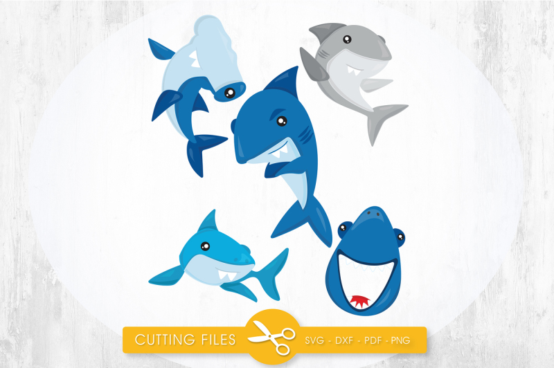 sharks-svg-png-eps-dxf-cut-file