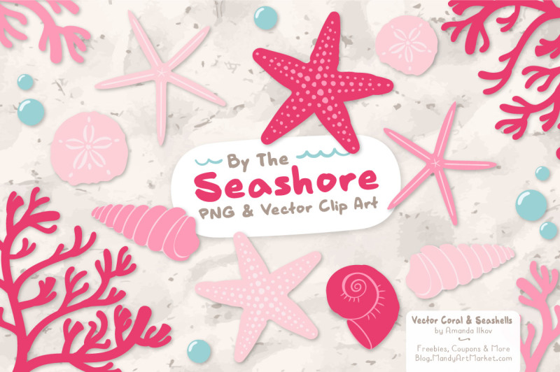 seashore-shells-and-coral-clipart-in-pink