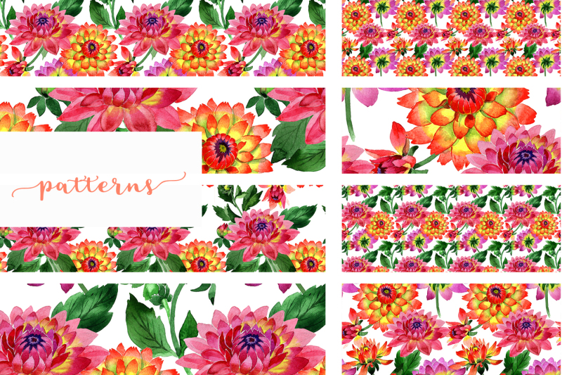 pink-dahlia-png-watercolor-set