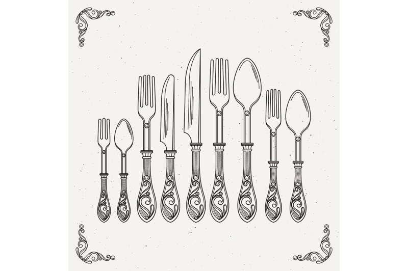 sketched-illustration-of-retro-tableware