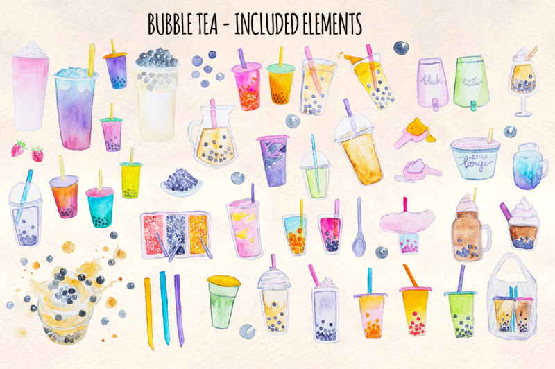 58-bubble-tea-watercolor-graphics