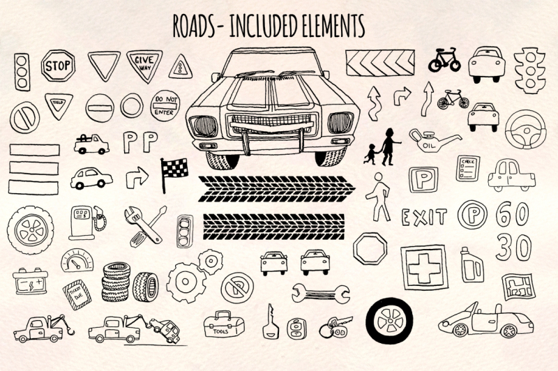 66-cars-and-road-transport-sketch-graphics