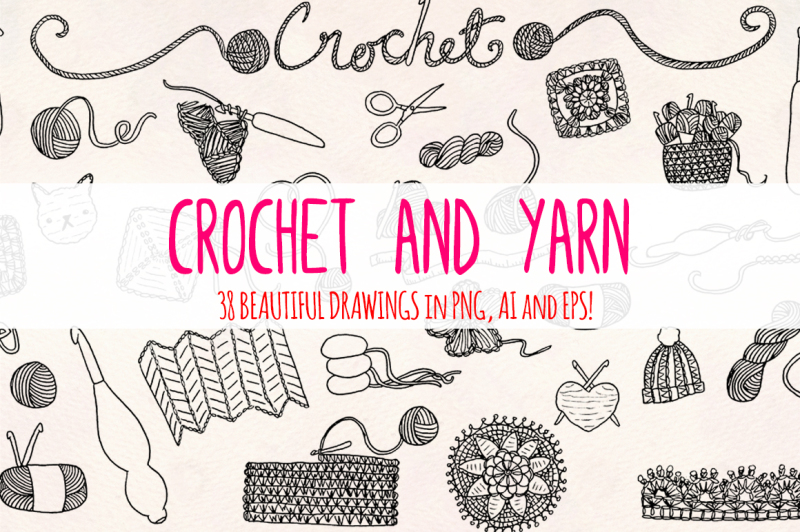 33-crochet-and-yarn-sketch-graphics