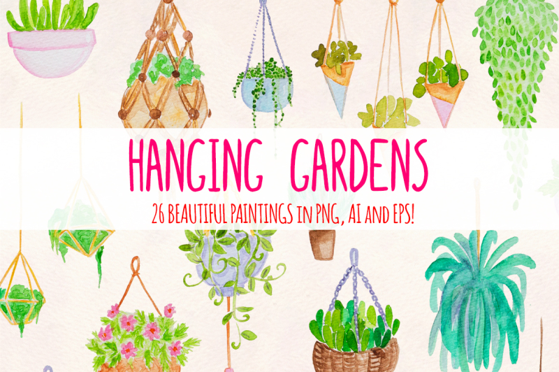 26-hanging-plants-garden-watercolor-vector-elements