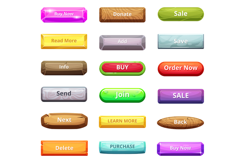 cartoon-buttons-for-web-market-and-other-internet-projects