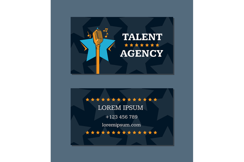 vector-talent-agency-business-card-template