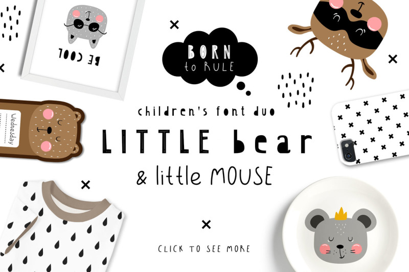 littlebear-and-littlemouse-font-duo