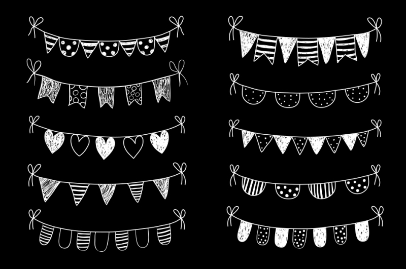 chalkboard-bunting-clipart-white-doodle-flags-clip-art-doodle-banner