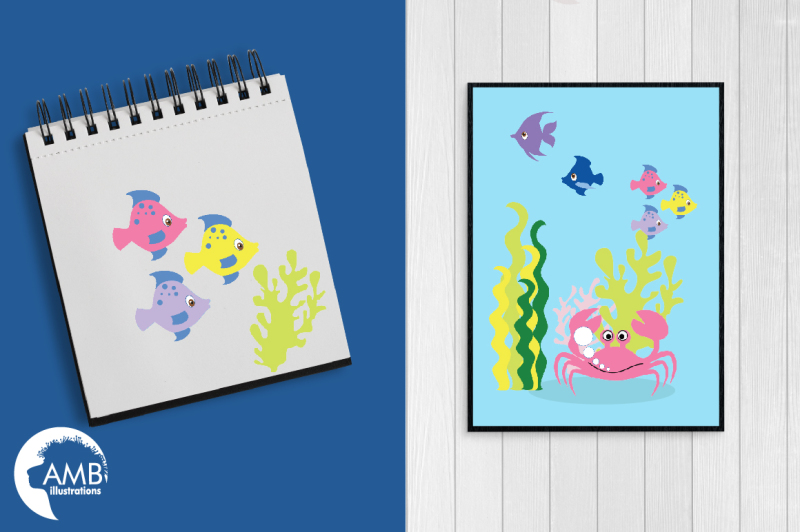 oceans-color-playground-cliparts-sea-creatures-clipart-amb-458