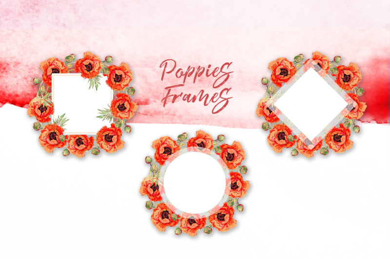 watercolor-red-poppy-png-set
