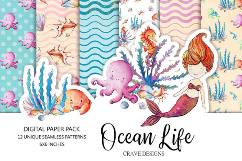 ocean-life-digital-paper