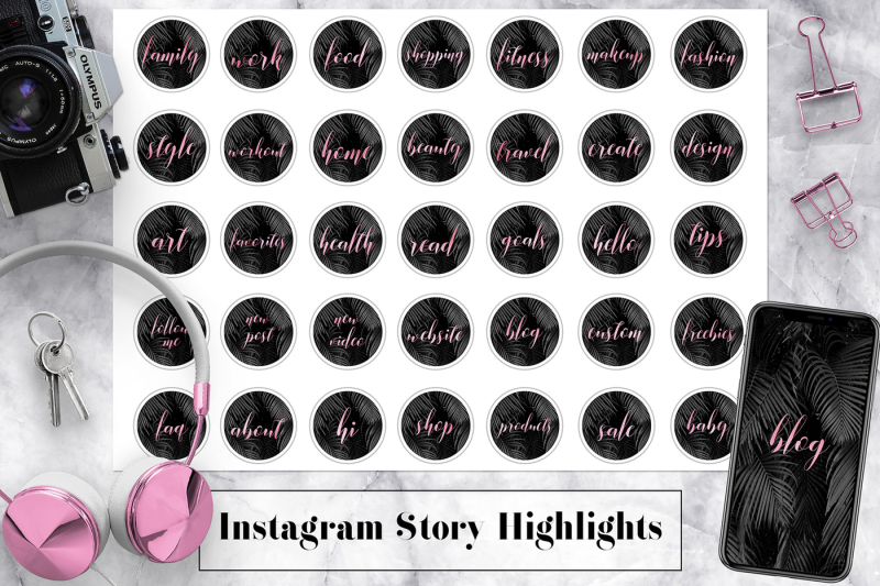rose-instagram-highlight-icons