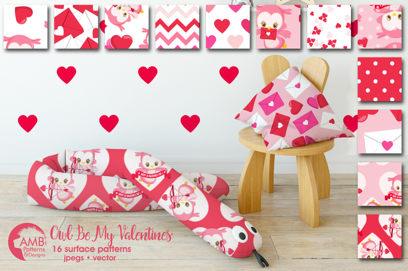 owl-be-my-valentine-patterns-valentine-owls-papers-amb-1181