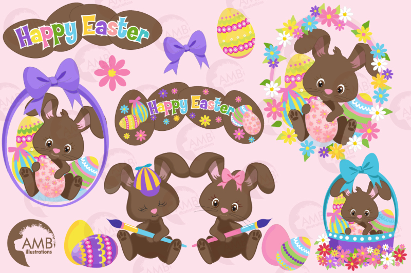 chocolate-bunnies-cliparts-chocolate-easter-bunny-cliparts-amb-1176