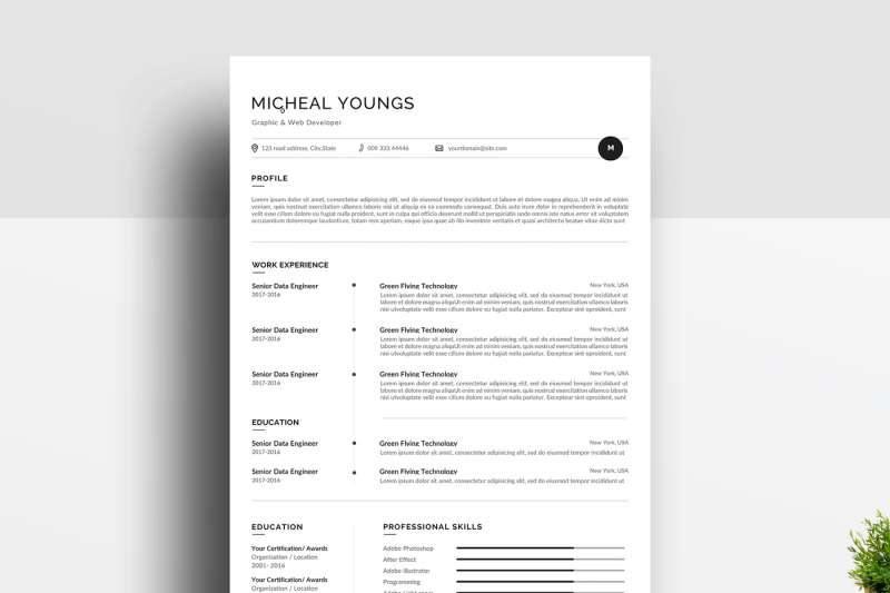 minimal-resume-template