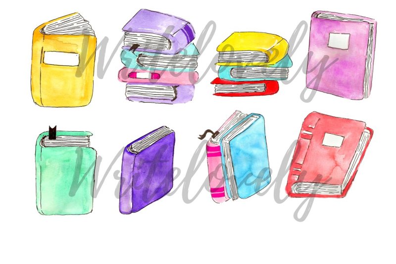 watercolor-book-clipart