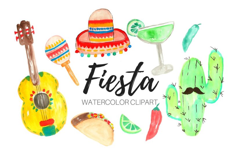 watercolor-fiesta-party-clipart