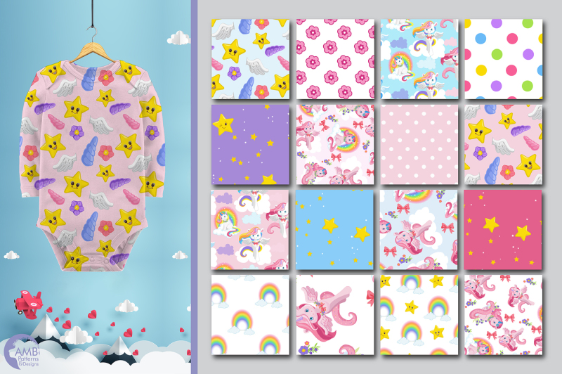 unicorn-patterns-magical-unicorn-papers-amb-1384