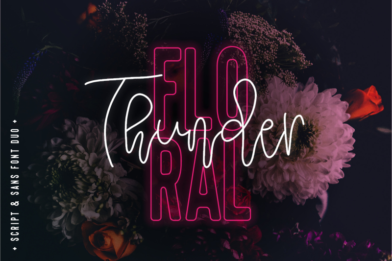floral-thunder-font-duo