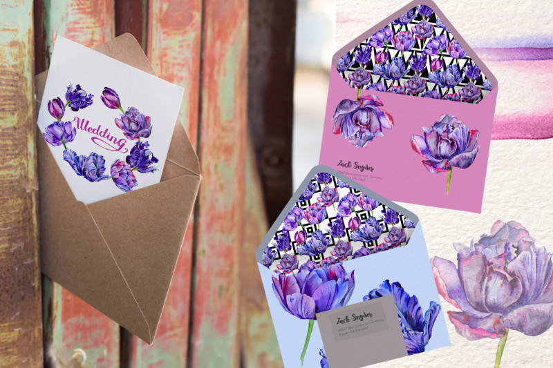 lovely-purple-tulip-png-watercolor-set