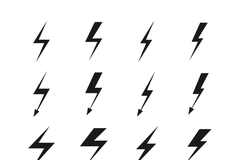 vector-lightning-set