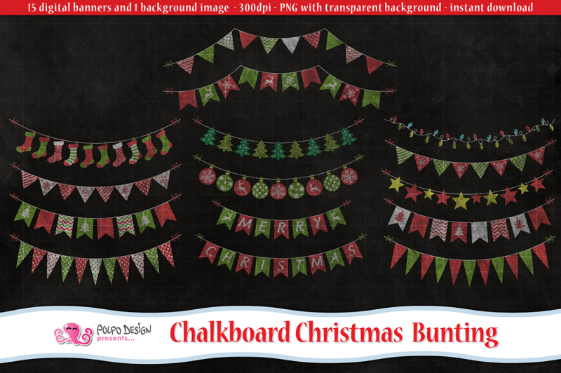 chalkboard-christmas-bunting-clipart