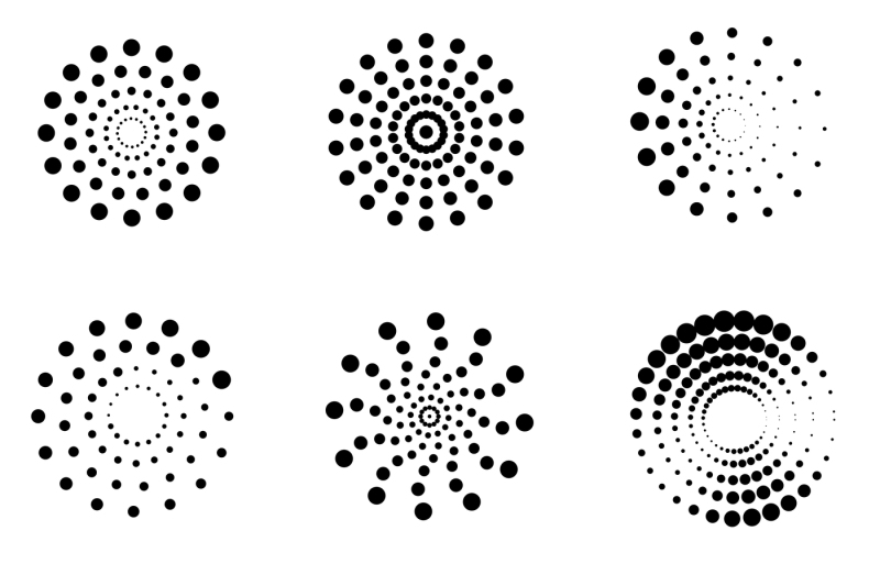 abstract-dotted-spirals-vector-set