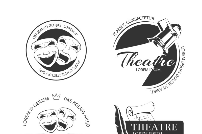 vintage-vector-theatre-labels-emblems-badges-and-logo