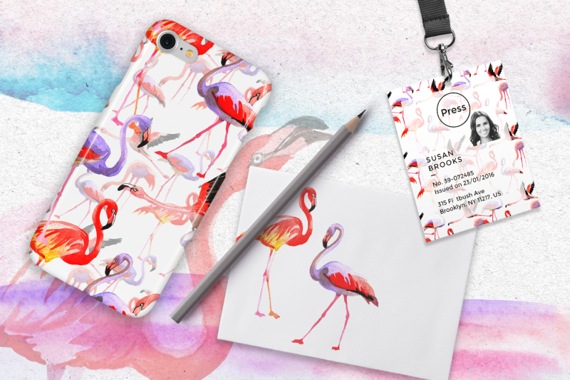 watercolor-pink-flamingo-png-set