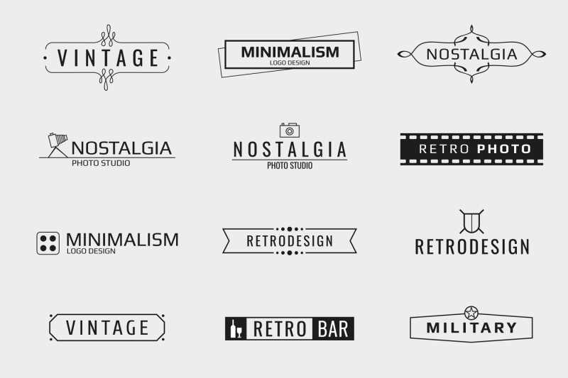 vector-minimal-vintage-logo-templates