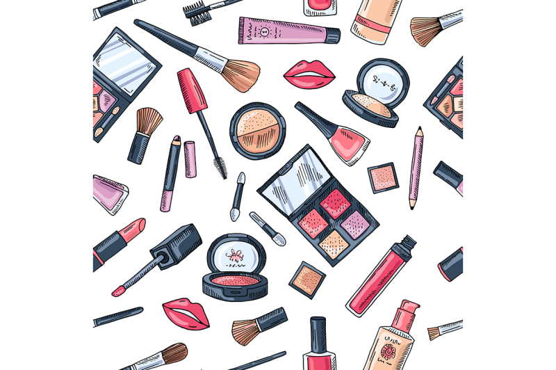 makeup-seamless-pattern