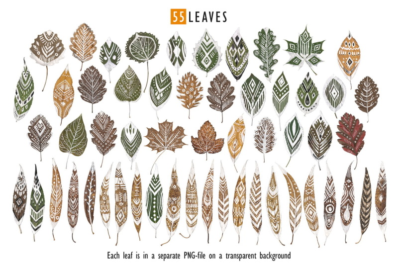 patterned-leaves-landart-collection