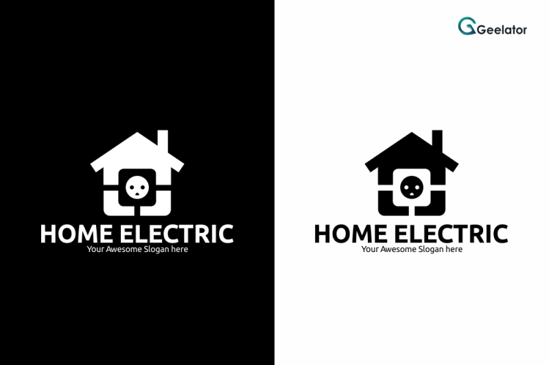 home-electric-logo-template
