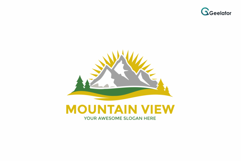 mountain-view-logo-template