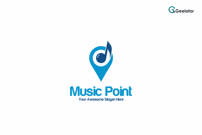 music-point-logo-template