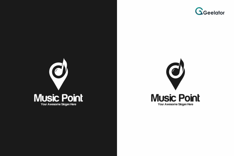 music-point-logo-template