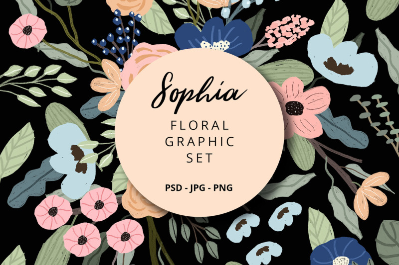 sophia-floral-graphic-set