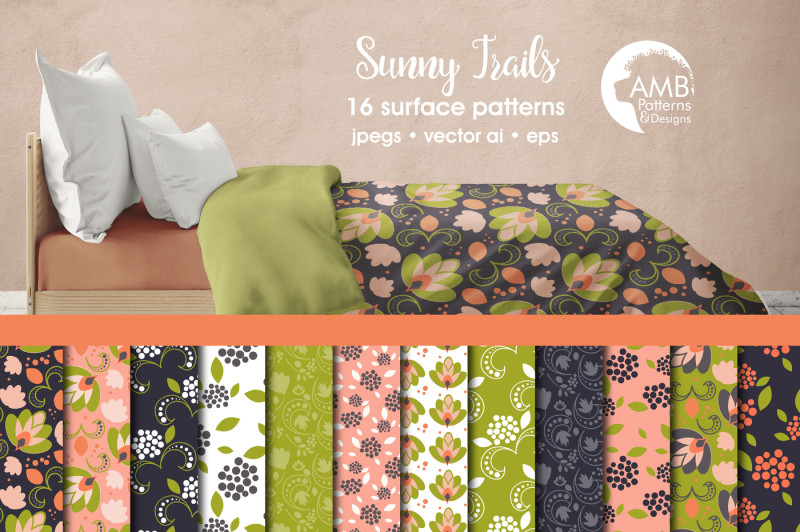 sunny-trails-surface-patterns-peach-floral-papers-amb-1807