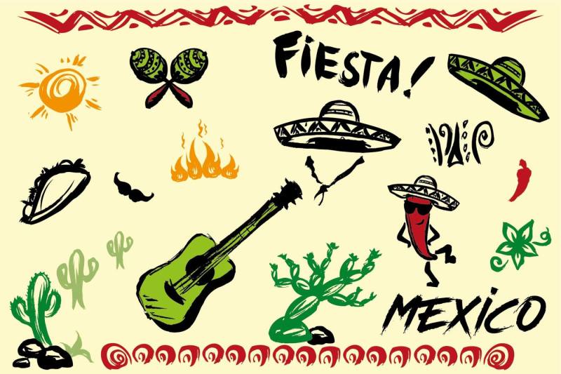 mexico-hand-drawn-elements