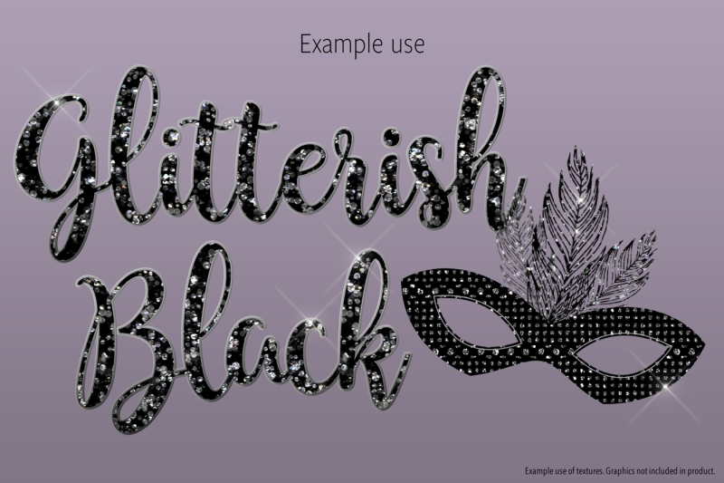 glitterish-black