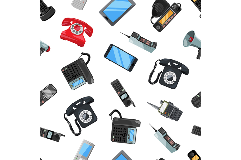 seamless-pattern-of-different-telephones