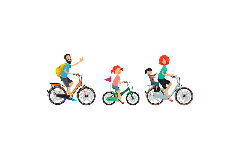 family-on-bicycles-walk-male-and-female-riding-on-bike