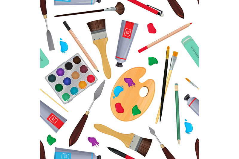 equipment-for-artists-different-stationery