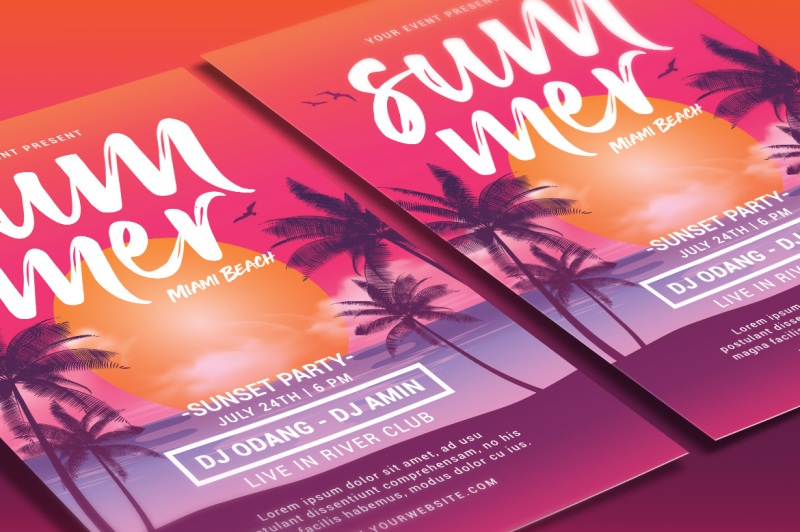 summer-beach-sunset-flyer